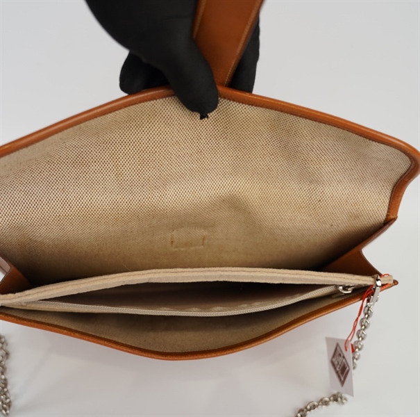 Túi Clutch Hermes màu cam KG+