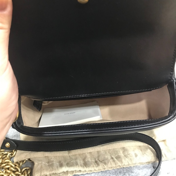 Túi GG marmont mini top handle đen +