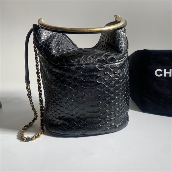 Túi Chanel da rắn sz16 KG+