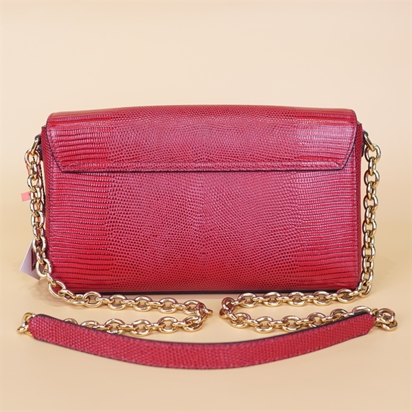 Túi xách D&G đỏ , hoa đính đá +