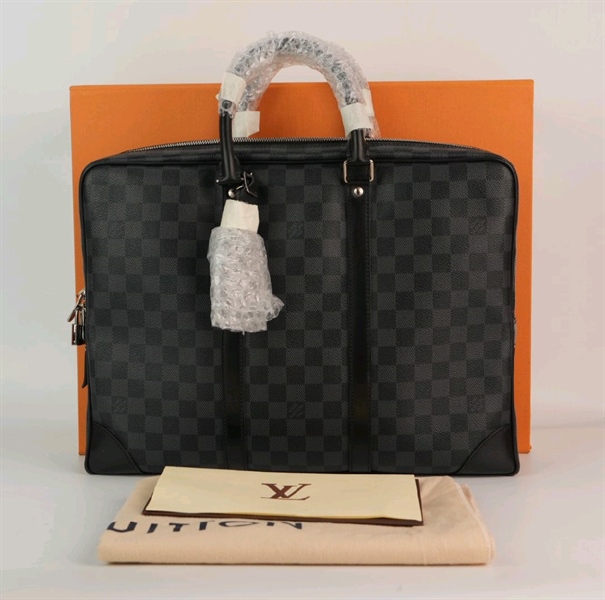 Túi LV cặp táp ô vuông cho nam KG+
