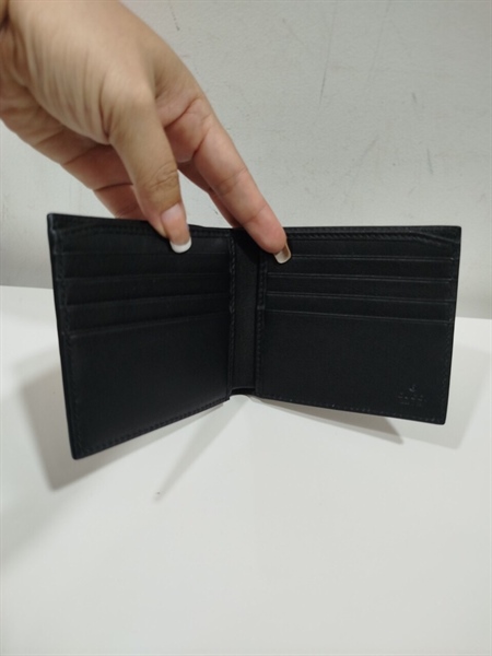 Ví GG Gập Đôi Đen Phối Đỏ Xanh Rêu+