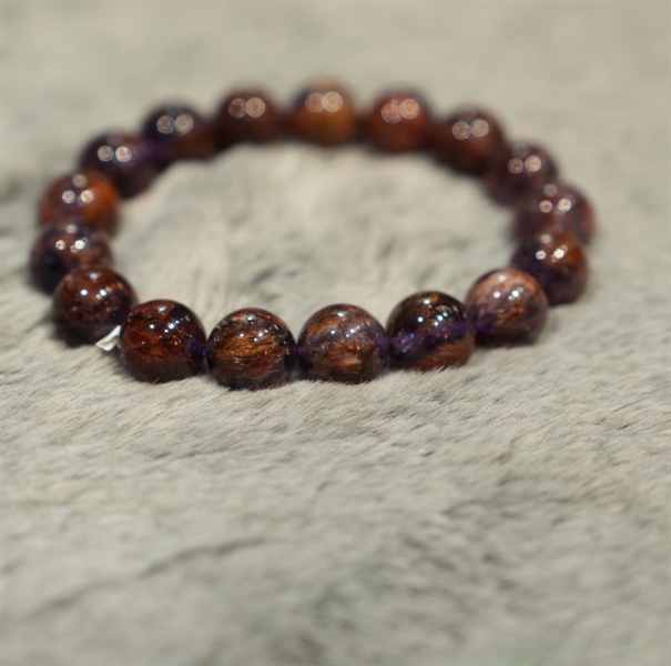 Vòng tay ưu linh thạch anh tím +