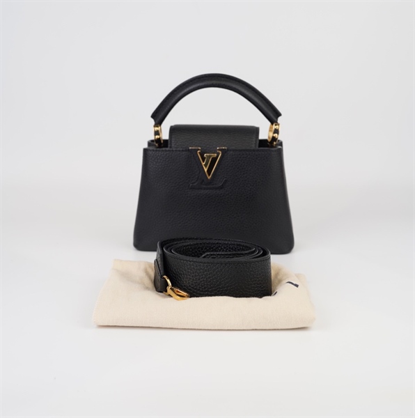 Túi LV capu đen size mini+