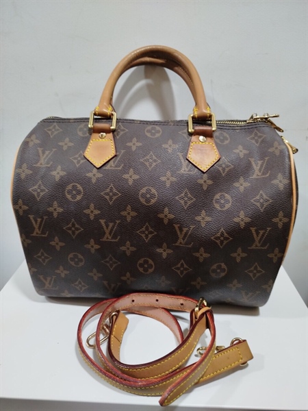 Túi Speedy Hoa Nâu 30cm+