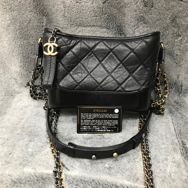 Túi Chanel Gab màu đen size small +