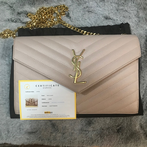 Túi xách YSL màu nude +