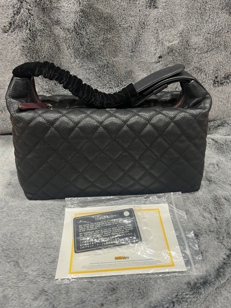 Túi Chanel đen da cavia KG+