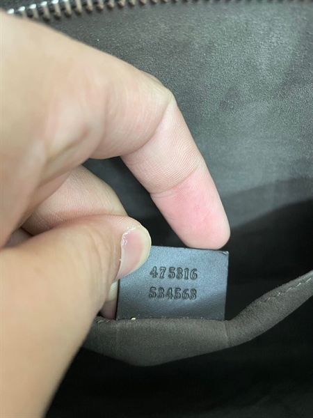 Túi Clutch GG Xám Phối Đỏ Xanh Rêu+