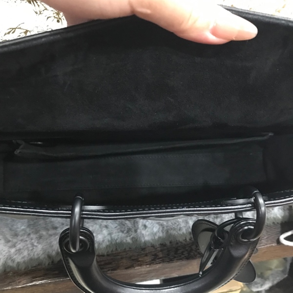 Túi Dior Lady D-Joy 3D dden 25cm +