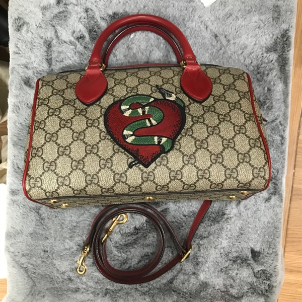 Túi Speedy GG viền đỏ con rắn KG+