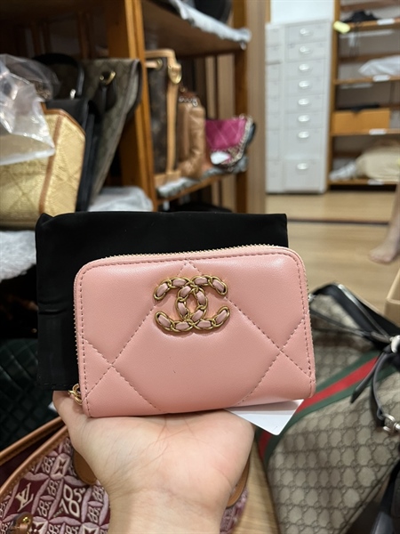 Ví Chanel hồng nhạt +