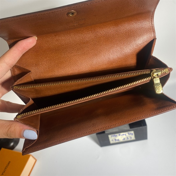 Ví LV gập 2 khoá kéo +