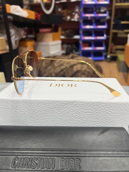 Kính DIOR nâu gọng vàng GK+