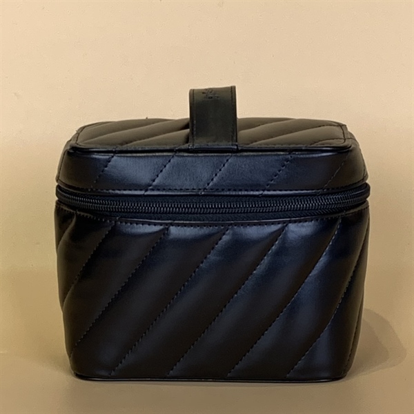 Túi hộp trang điểm YSL đen KG+