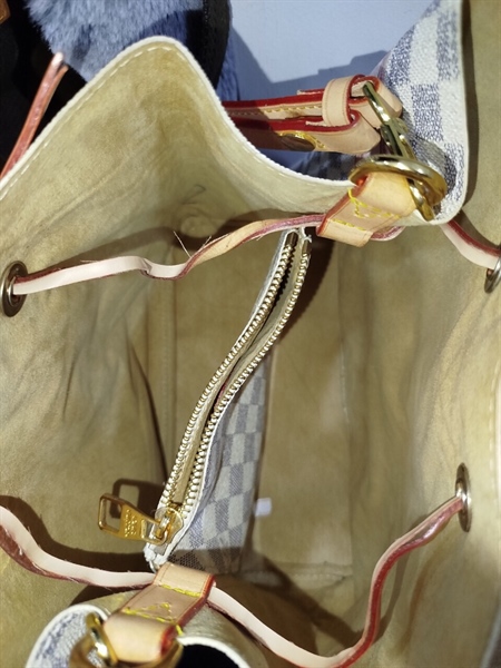 Túi Nano nóe Ô Vuông Xám Trắng+