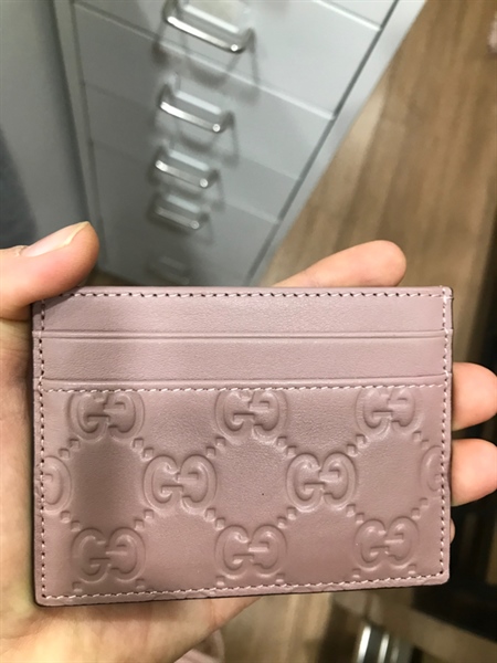 Ví Card Holder GG hồng+