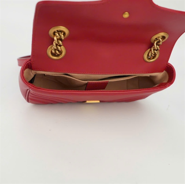 Túi GG màu đỏ size 21(H026387186) (BQ) KG+