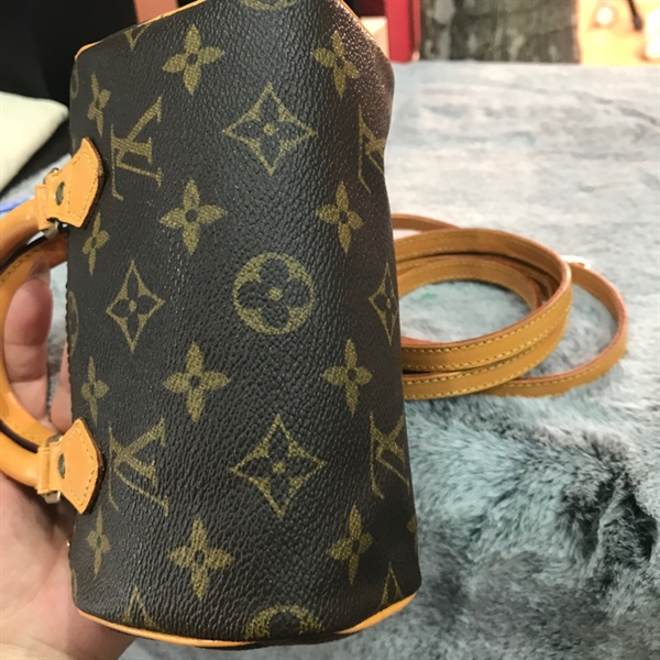 Túi LV Speedy hoa nâu +