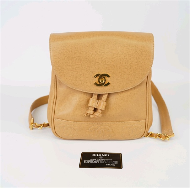 Balo Chanel vàng bò KG+