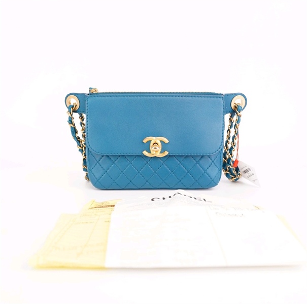 Túi Chanel xanh dương +