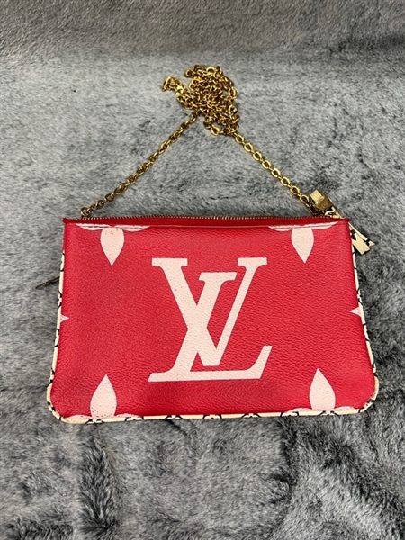 Túi LV 2 màu đỏ hồng+