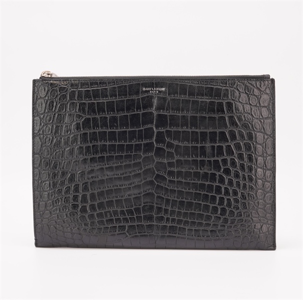 Túi YSL vân đen KG+