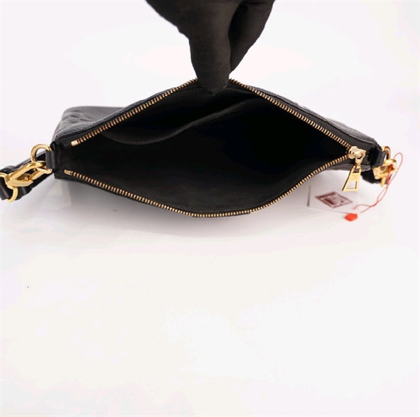 Túi LV kẹp nách hoa đen KG+