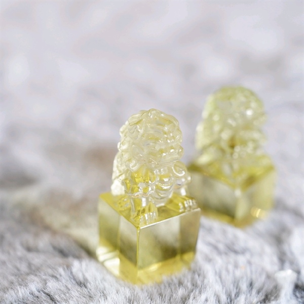 Sư tử thạch anh vàng (s15) +