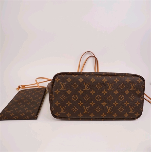 Túi LV neverfull hoa nâu kèm pound KG +