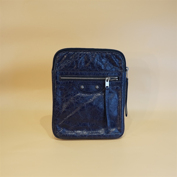 Túi cầm tay Balenciaga xanh đen+