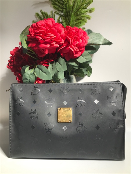 Túi MCM đen vải dù KG+