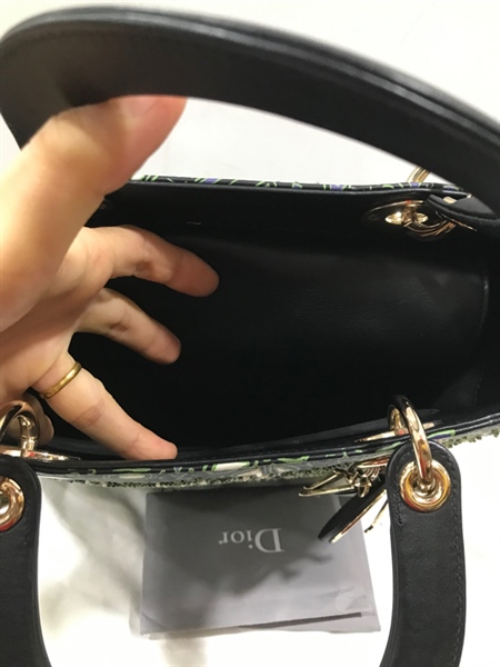 Túi Lady Dior Hoa Xanh KG+