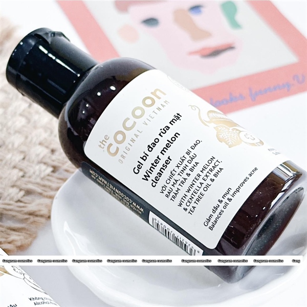 Gel bí đao rửa mặt cocoon winter melon cleanser 50ml (38k)