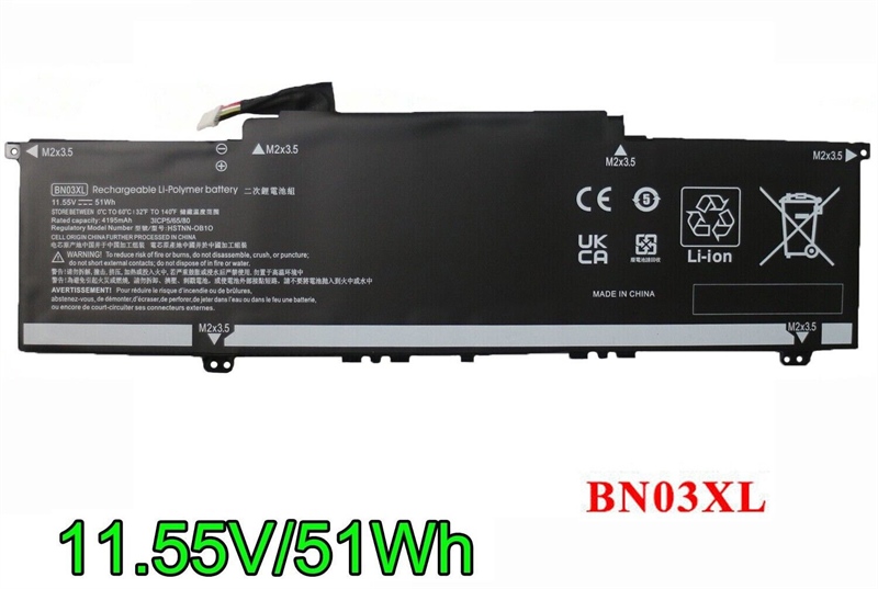 Pin HP 13-AY 13-BA 15-EE 15-ED 15-EY 15-EW BN03XL