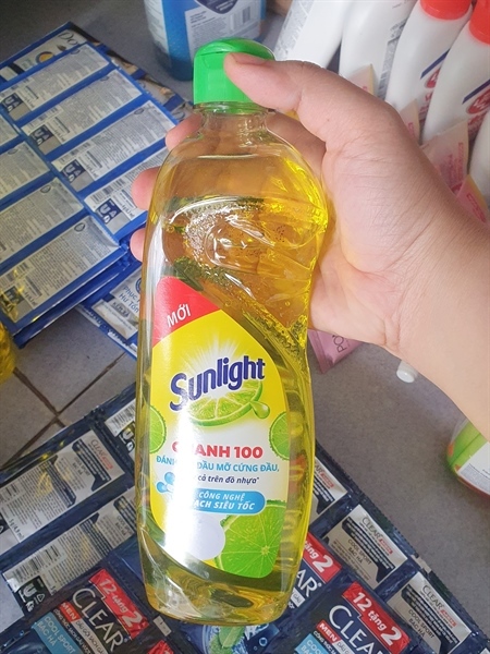 RỬA CHÉN SUNLIGHT CHANH 400G CHAI