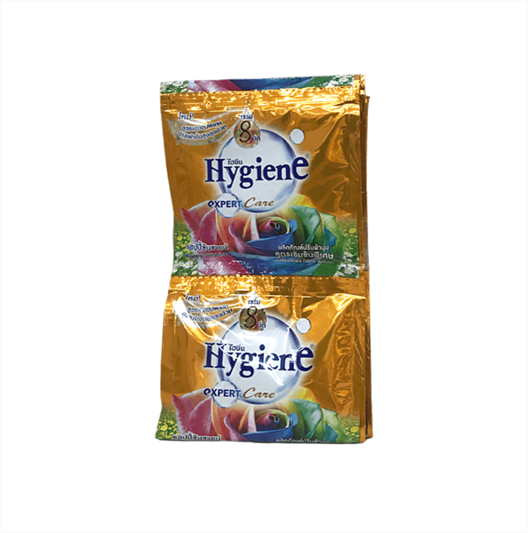 NƯỚC XẢ VẢI HYGIENE 12 GÓI/ DÂY HAPPY SUNSHINE VÀNG