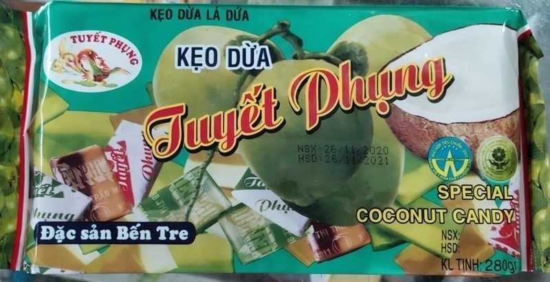 KẸO DỪA GÓI TUYẾT PHỤNG 280G