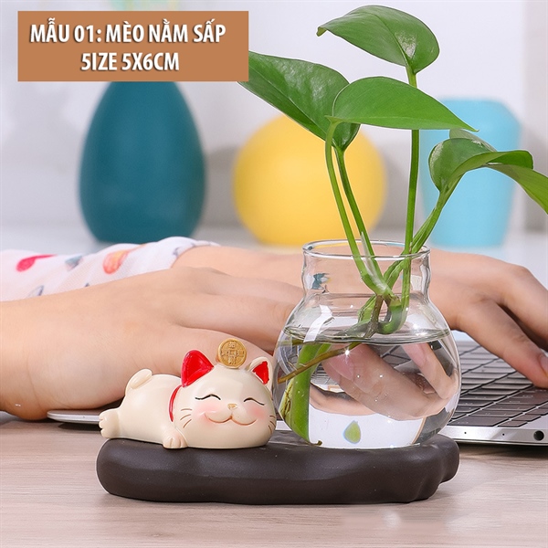 Lọ hoa mèo thần tài Nhỏ 1