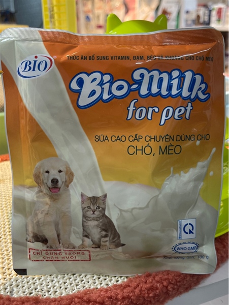 Sữa chó mèo Bio Milk 100gr