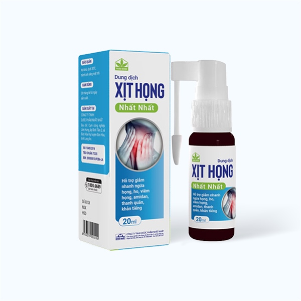 Xịt họng Nhất Nhất người lớn 20ml