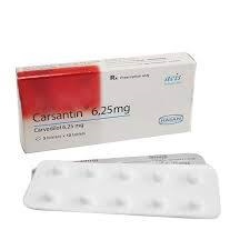 Carsatin 6,25 mg hộp 30 viên