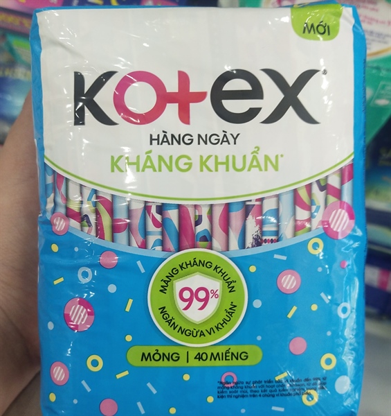 Kotex hàng ngày kháng khuẩn 40m