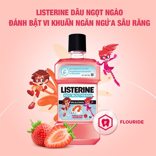 Nước súc miệng Listerine kids 250ml