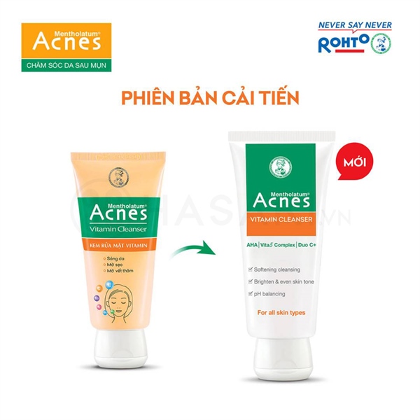 Sữa rửa mặt Acnes vitamin 100g
