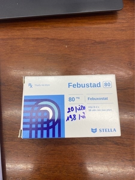 Febustad 80mg H/3 vỉ x 10v STELLA