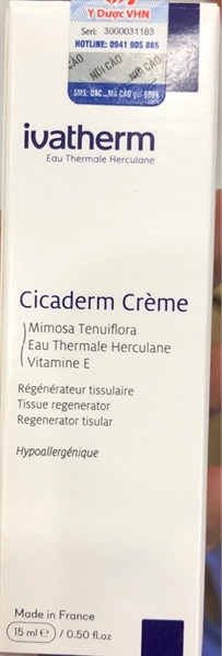 Tái tạo ngừa sẹo Ivatherm 15ml