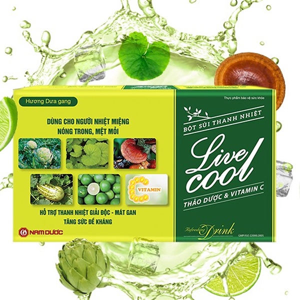 Bột sủi thanh nhiệt Live cool 7g