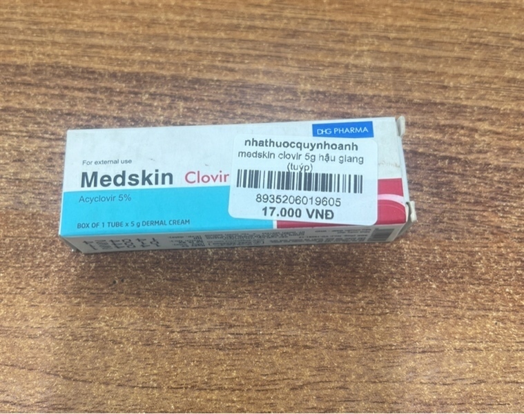 MEDSKIN CLOVIR 5G HẬU GIANG