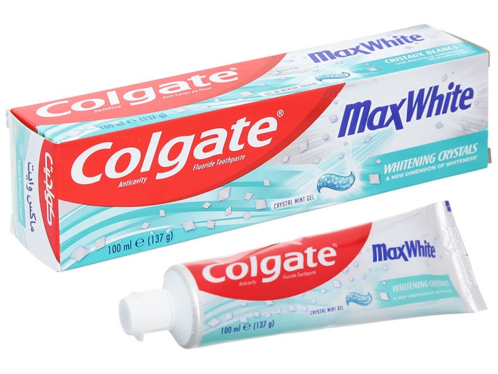 Colgate MaxWhite hương bạc hà pha lê 170g